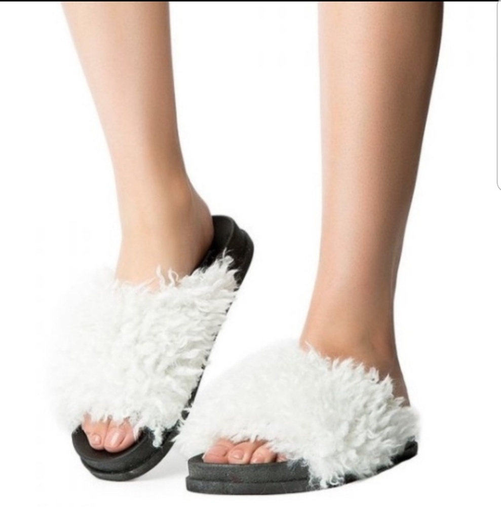 Shaggy White slides.